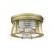 Z-Lite Cape Harbor 2 Light Flush Mount, Rubbed Brass & Clear 491F2-RB - alternate 5